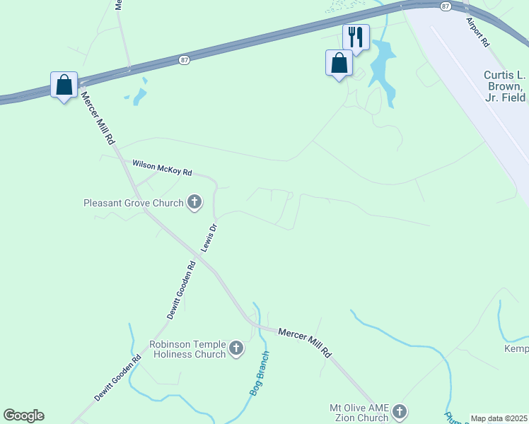 map of restaurants, bars, coffee shops, grocery stores, and more near 301 Lewis Drive in Elizabethtown