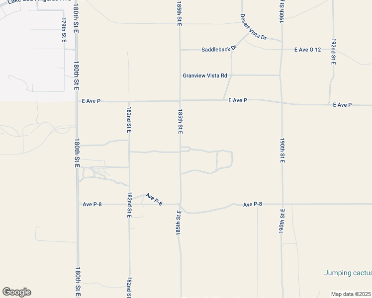 map of restaurants, bars, coffee shops, grocery stores, and more near 39408 185th Street East in Palmdale