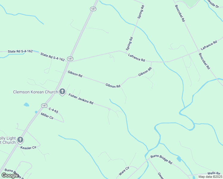 map of restaurants, bars, coffee shops, grocery stores, and more near 397 Gibson Road in Anderson