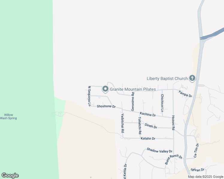 map of restaurants, bars, coffee shops, grocery stores, and more near 3029 Tonto Ridge Road in Prescott