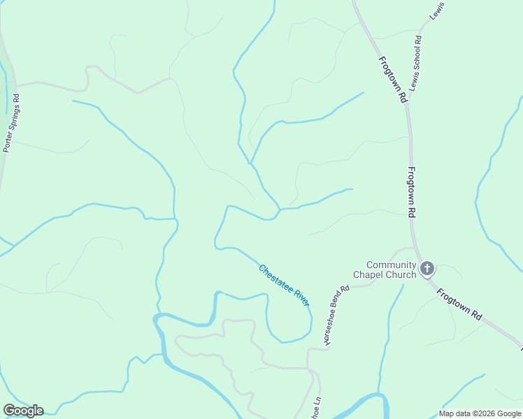 map of restaurants, bars, coffee shops, grocery stores, and more near 444 River Trail in Dahlonega