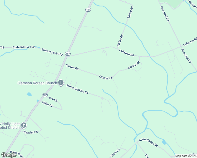 map of restaurants, bars, coffee shops, grocery stores, and more near 397 Gibson Road in Anderson