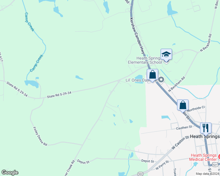 4742 Beaver Creek Road, Heath Springs SC Walk Score