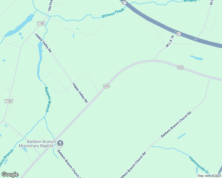 map of restaurants, bars, coffee shops, grocery stores, and more near North Carolina 242 Highway South in Bladenboro