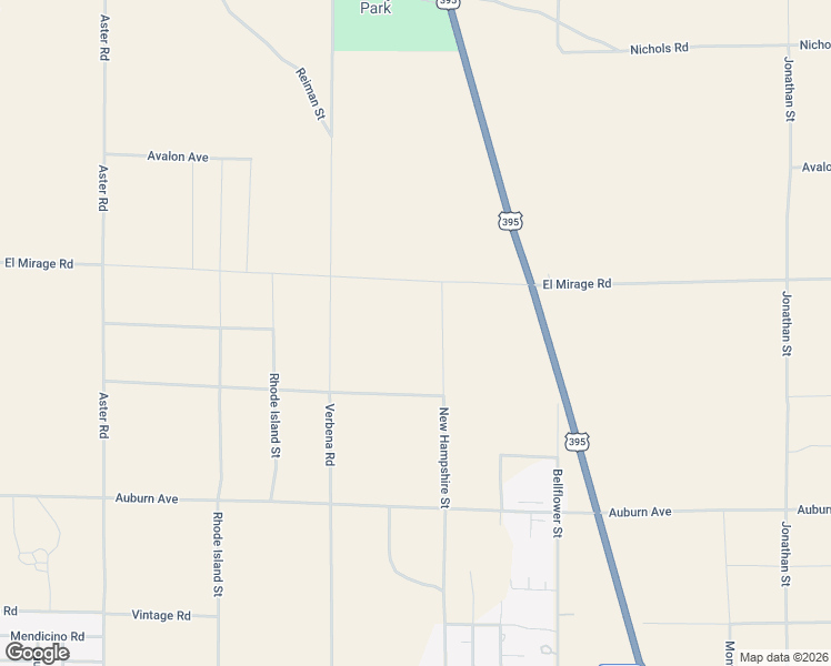 map of restaurants, bars, coffee shops, grocery stores, and more near New Hampshire Street in Adelanto