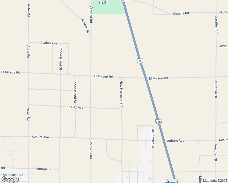 map of restaurants, bars, coffee shops, grocery stores, and more near 2476 El Mirage Road in Adelanto