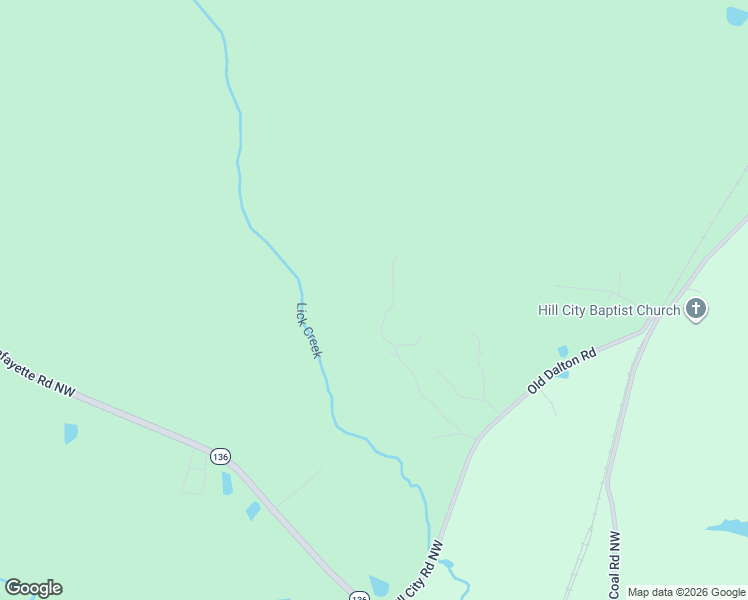 map of restaurants, bars, coffee shops, grocery stores, and more near 1086B Hill City Road Northwest in Sugar Valley