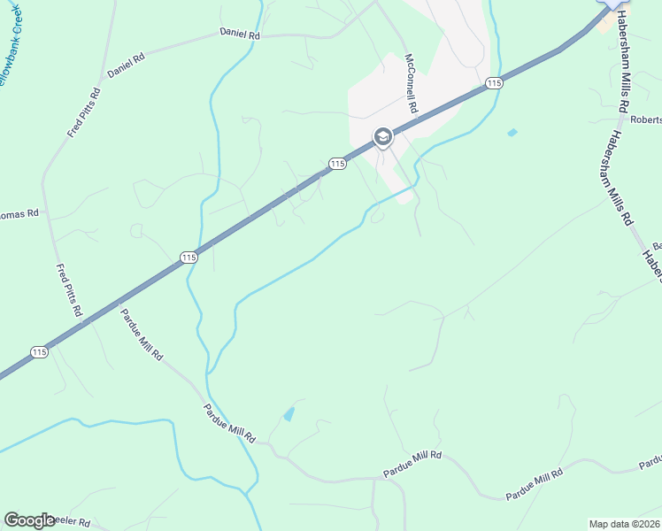 map of restaurants, bars, coffee shops, grocery stores, and more near 3696 Georgia 115 in Demorest