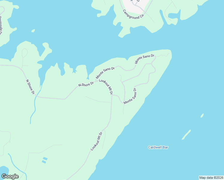 map of restaurants, bars, coffee shops, grocery stores, and more near 2310 Lookout Mount Drive in Scottsboro