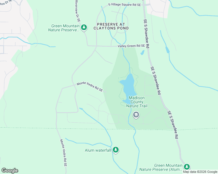 map of restaurants, bars, coffee shops, grocery stores, and more near 13399 South Village Square Road Southeast in Huntsville