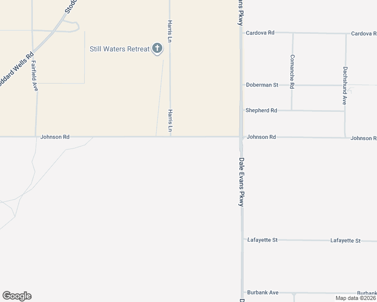 map of restaurants, bars, coffee shops, grocery stores, and more near 1/8 Mile S O Johnson Road in Apple Valley
