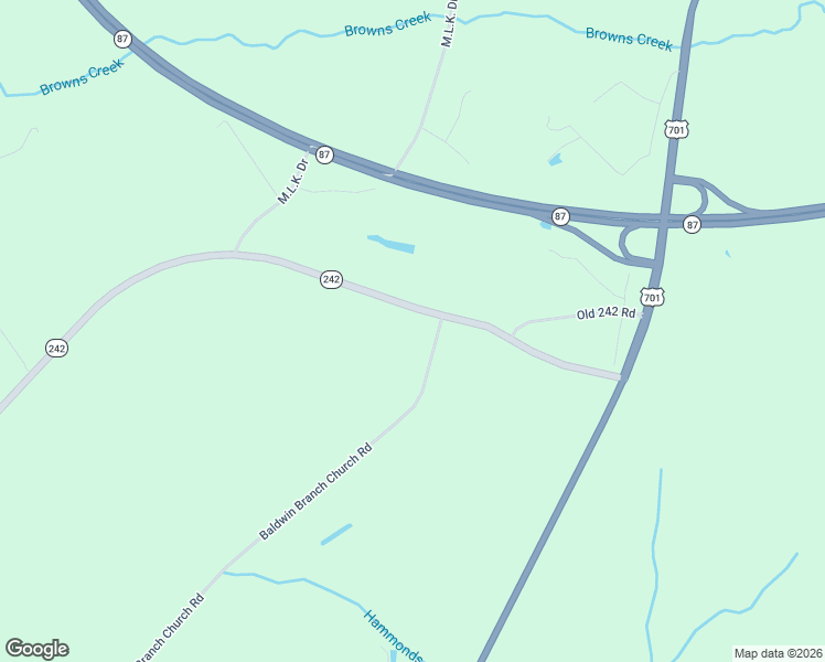 map of restaurants, bars, coffee shops, grocery stores, and more near 2463-2617 North Carolina 242 in Elizabethtown