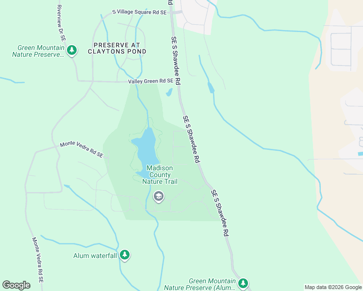 map of restaurants, bars, coffee shops, grocery stores, and more near 13346 South Shawdee Road Southeast in Huntsville