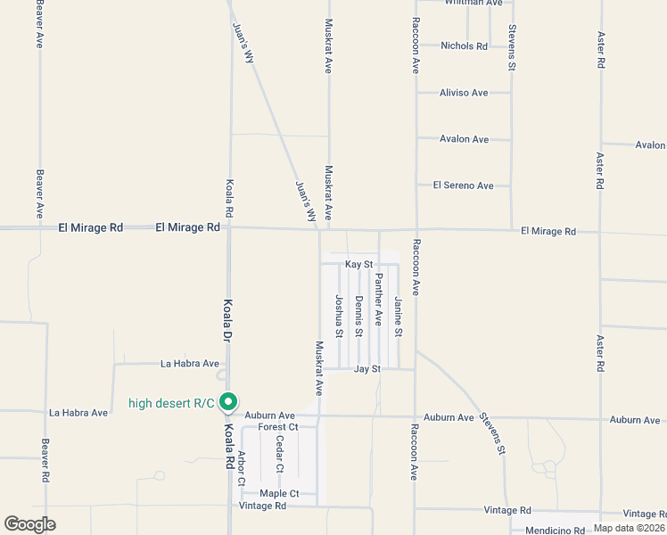 map of restaurants, bars, coffee shops, grocery stores, and more near 19044 Joshua Street in Adelanto