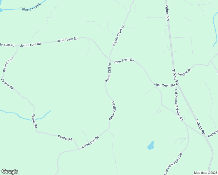 map of restaurants, bars, coffee shops, grocery stores, and more near 219 Raven Cliff Road in Talking Rock