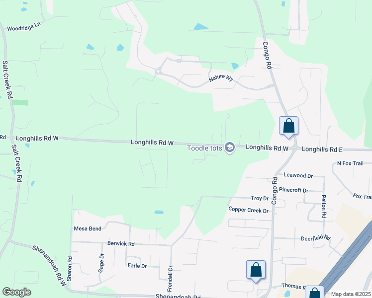 map of restaurants, bars, coffee shops, grocery stores, and more near 935 Longhills Road West in Benton