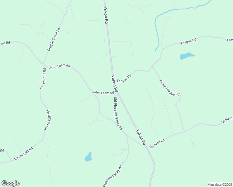 map of restaurants, bars, coffee shops, grocery stores, and more near John Teem Road in Talking Rock