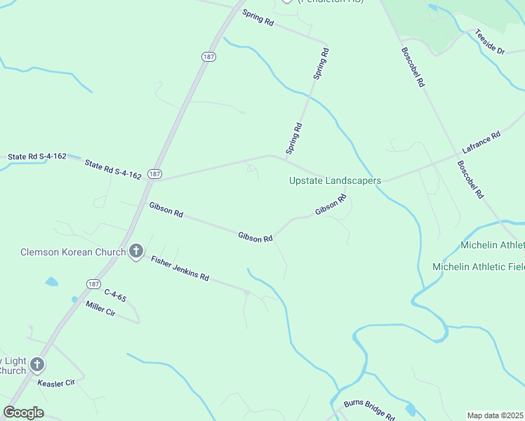 map of restaurants, bars, coffee shops, grocery stores, and more near 324 Gibson Road in Anderson