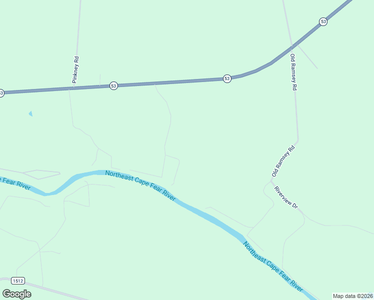 map of restaurants, bars, coffee shops, grocery stores, and more near 319 River Trail in Burgaw