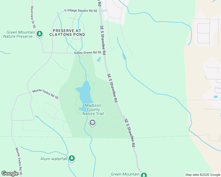 map of restaurants, bars, coffee shops, grocery stores, and more near 13346 South Shawdee Road Southeast in Huntsville