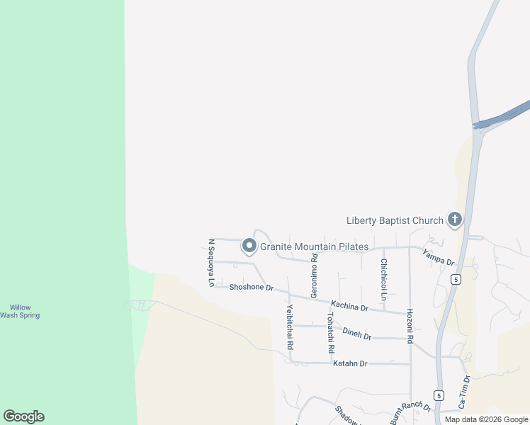 map of restaurants, bars, coffee shops, grocery stores, and more near 2212 Tonto Ridge Road in Prescott