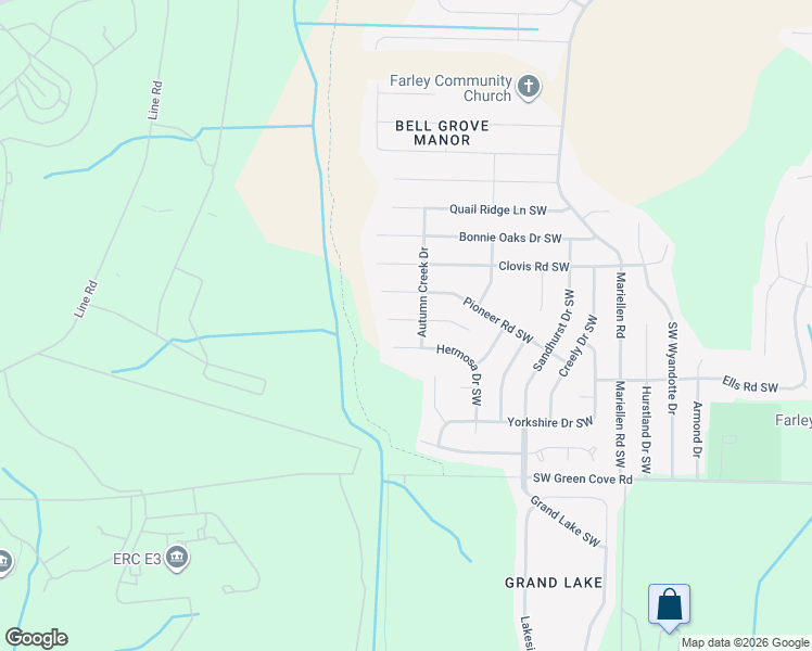 map of restaurants, bars, coffee shops, grocery stores, and more near 2601 Reabok Circle Southwest in Huntsville