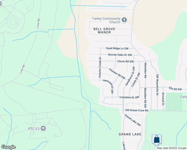 map of restaurants, bars, coffee shops, grocery stores, and more near 2609 Reabok Circle Southwest in Huntsville