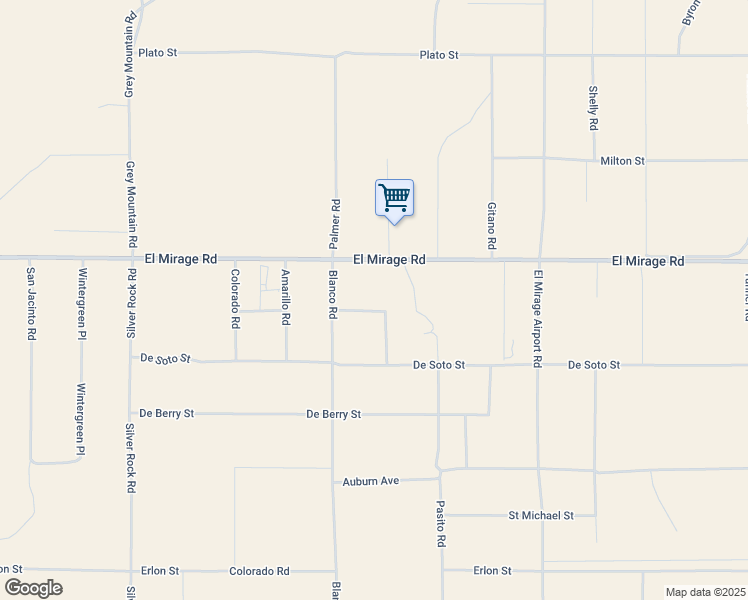 map of restaurants, bars, coffee shops, grocery stores, and more near Palmer Road in San Bernardino County