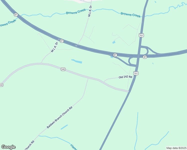 map of restaurants, bars, coffee shops, grocery stores, and more near North Carolina 242 Highway South in Bladenboro
