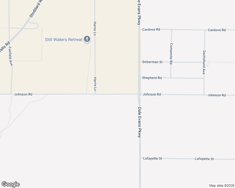 map of restaurants, bars, coffee shops, grocery stores, and more near 20741 Johnson Road in Apple Valley