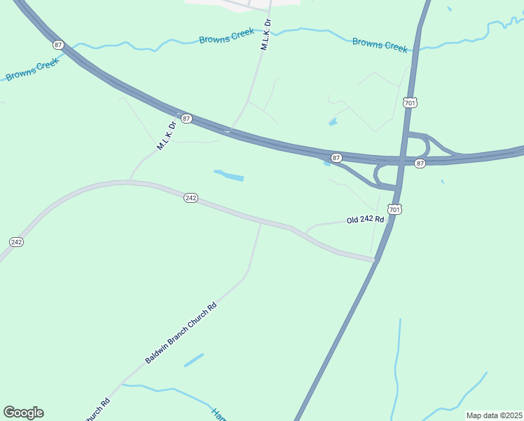 map of restaurants, bars, coffee shops, grocery stores, and more near North Carolina 242 Highway South in Bladenboro