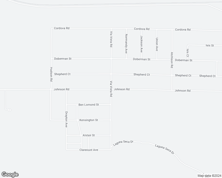 map of restaurants, bars, coffee shops, grocery stores, and more near Johnson Road in Apple Valley