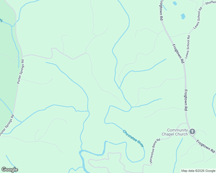 map of restaurants, bars, coffee shops, grocery stores, and more near 125 River Trail in Dahlonega