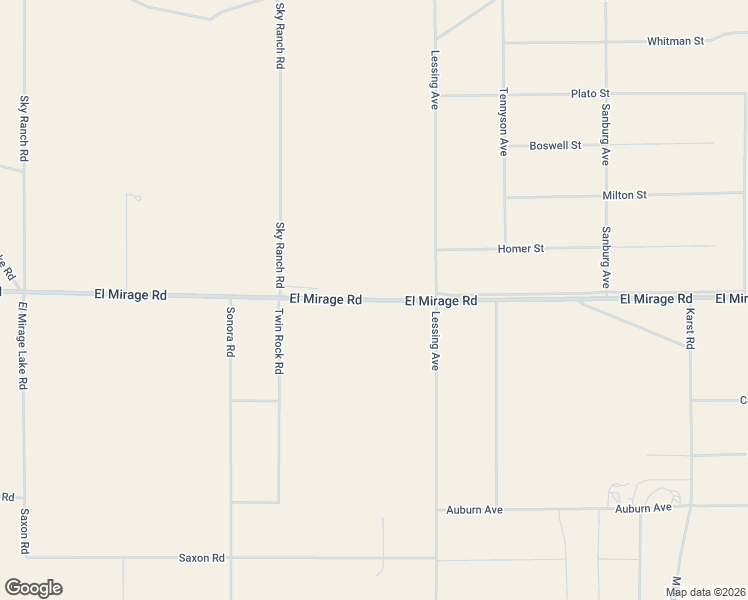 map of restaurants, bars, coffee shops, grocery stores, and more near 7119 El Mirage Road in Adelanto