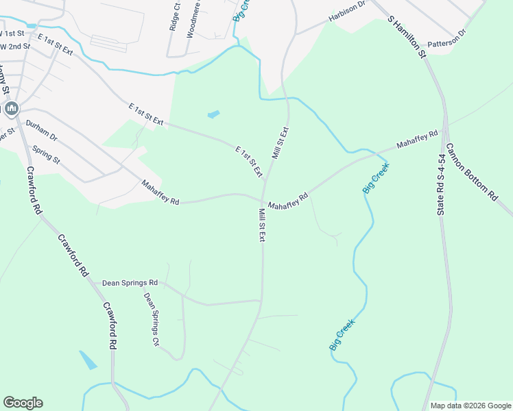 map of restaurants, bars, coffee shops, grocery stores, and more near 248 Mahaffey Road in Williamston