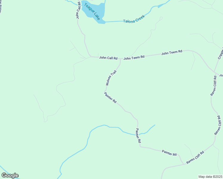 map of restaurants, bars, coffee shops, grocery stores, and more near 1027 Painter Road in Talking Rock