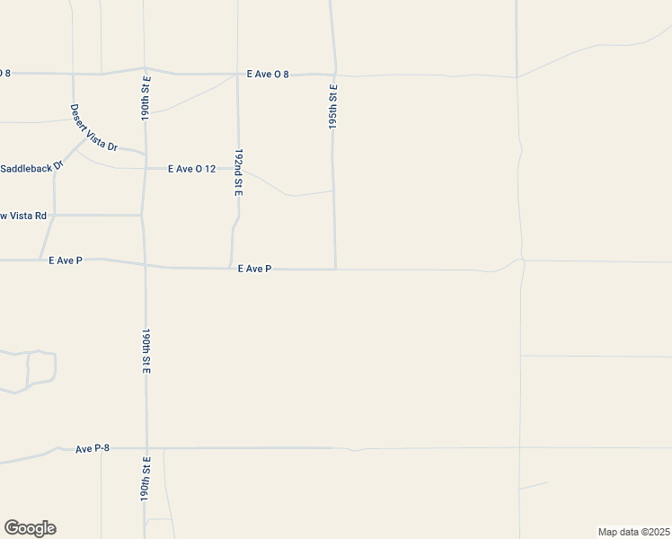 map of restaurants, bars, coffee shops, grocery stores, and more near 195th Street East in Palmdale