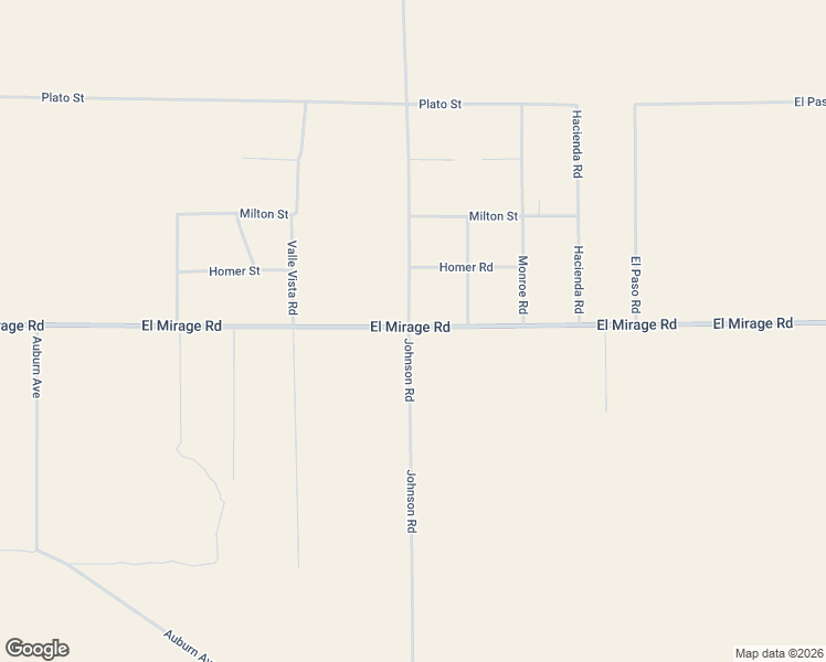 map of restaurants, bars, coffee shops, grocery stores, and more near El Mirage Road in Adelanto