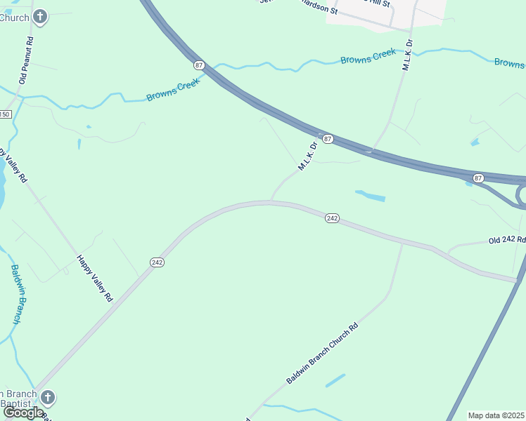 map of restaurants, bars, coffee shops, grocery stores, and more near 2987 North Carolina 242 in Elizabethtown