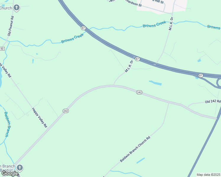 map of restaurants, bars, coffee shops, grocery stores, and more near 2987 North Carolina 242 in Elizabethtown