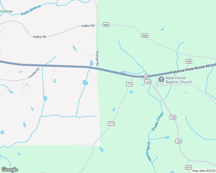 map of restaurants, bars, coffee shops, grocery stores, and more near 152 County Road 714 in Valley Head