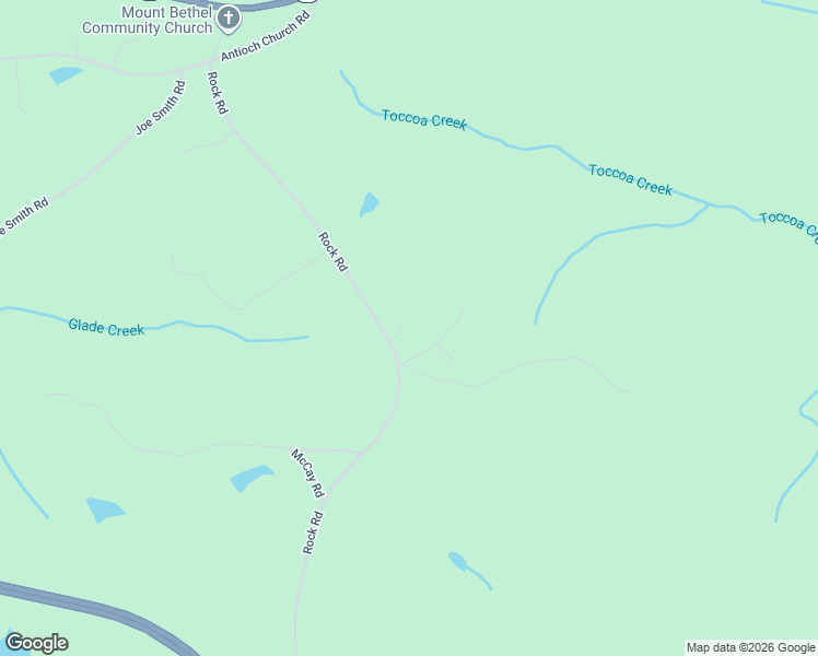 map of restaurants, bars, coffee shops, grocery stores, and more near 1942 Rock Road in Mount Airy