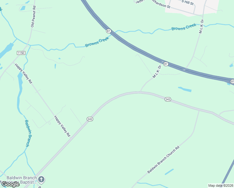 map of restaurants, bars, coffee shops, grocery stores, and more near 3138 North Carolina 242 in Elizabethtown