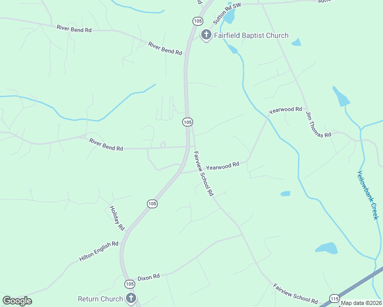 map of restaurants, bars, coffee shops, grocery stores, and more near 1127 Fairview School Road in Demorest