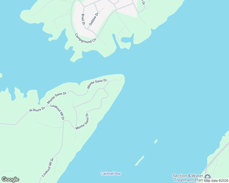 map of restaurants, bars, coffee shops, grocery stores, and more near 655 Monte Sano Drive in Scottsboro