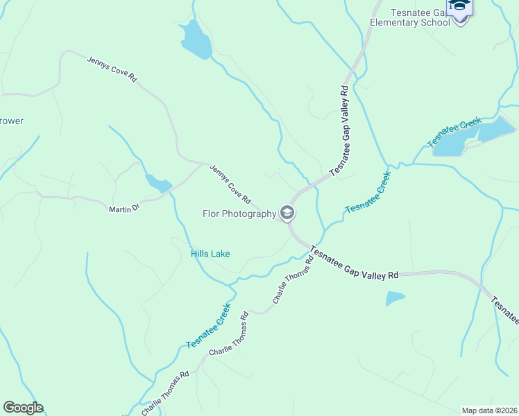 map of restaurants, bars, coffee shops, grocery stores, and more near Jenny Cove Road in Cleveland