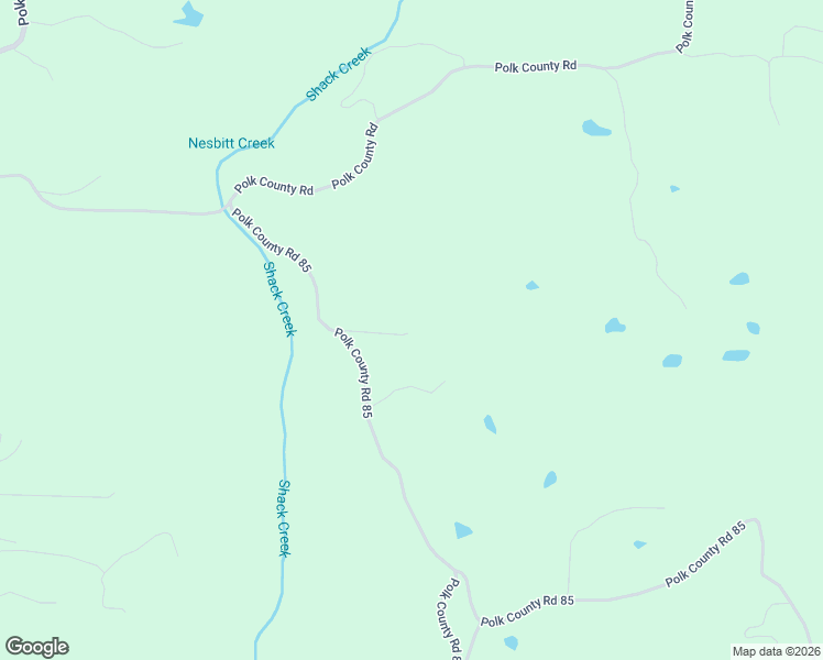 map of restaurants, bars, coffee shops, grocery stores, and more near 642 Polk County Road 85 in Mena