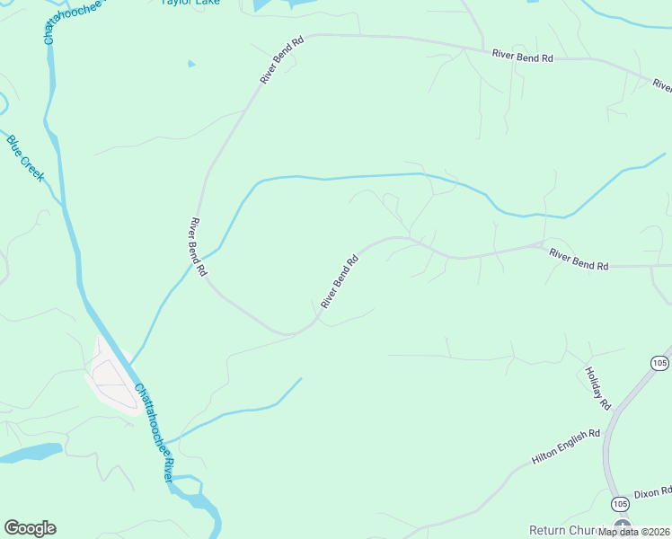 map of restaurants, bars, coffee shops, grocery stores, and more near 1105 Riverbend Road in Demorest