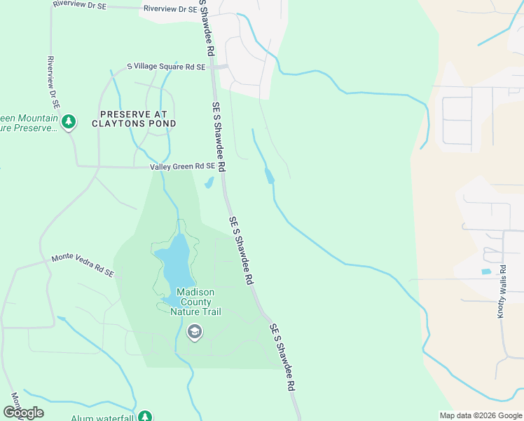 map of restaurants, bars, coffee shops, grocery stores, and more near 13323 South Shawdee Road Southeast in Huntsville