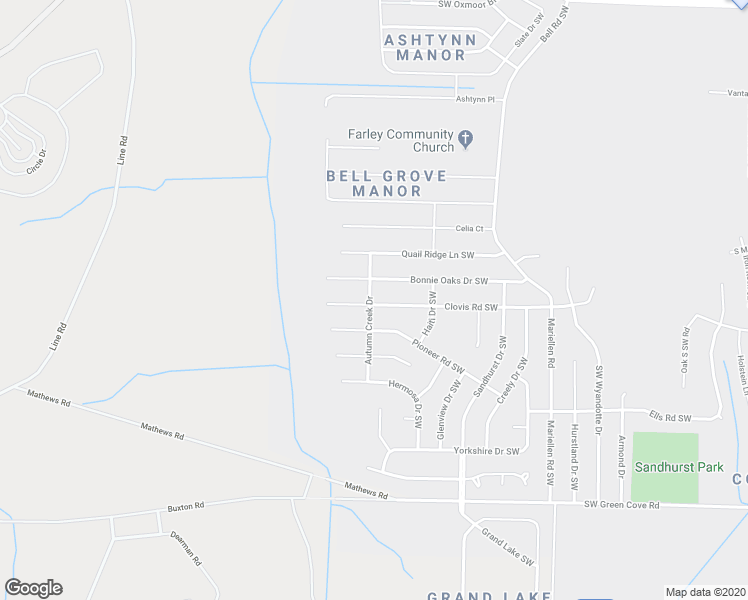 map of restaurants, bars, coffee shops, grocery stores, and more near 2548 Clovis Road Southwest in Huntsville